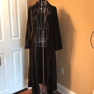 Faux fur long length light coat